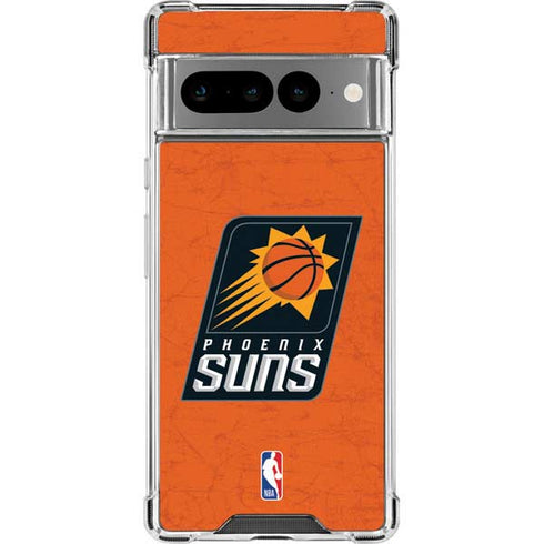 NBA Phoenix Suns Distressed Google Pixel 7 Pro Clear Case